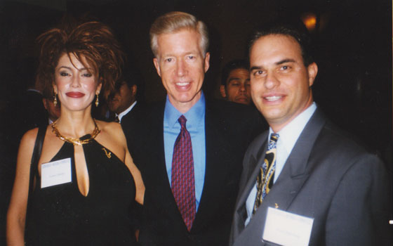 With California Governor Gray Davis at same event